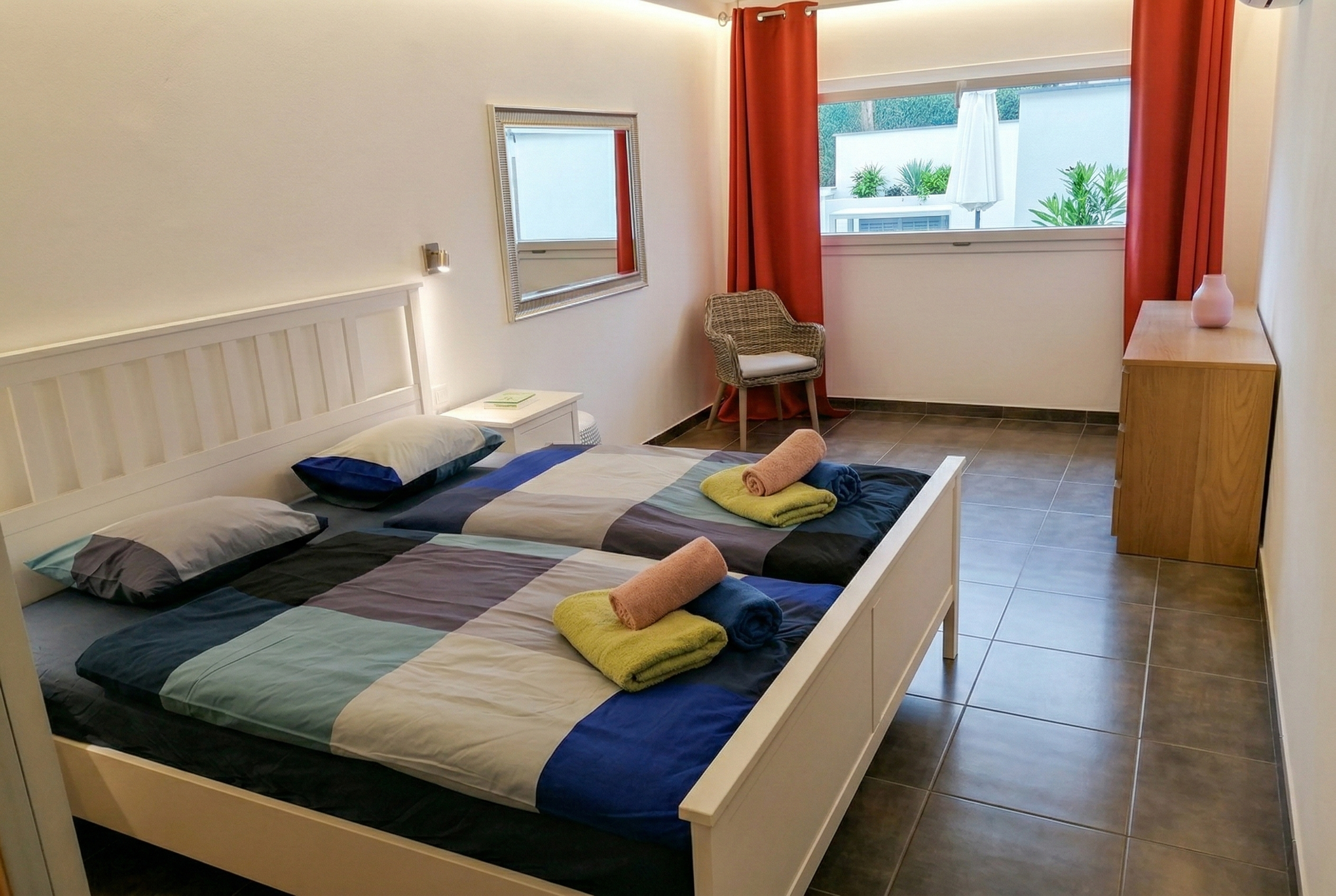 Schlafzimmer mit Einzelbetten